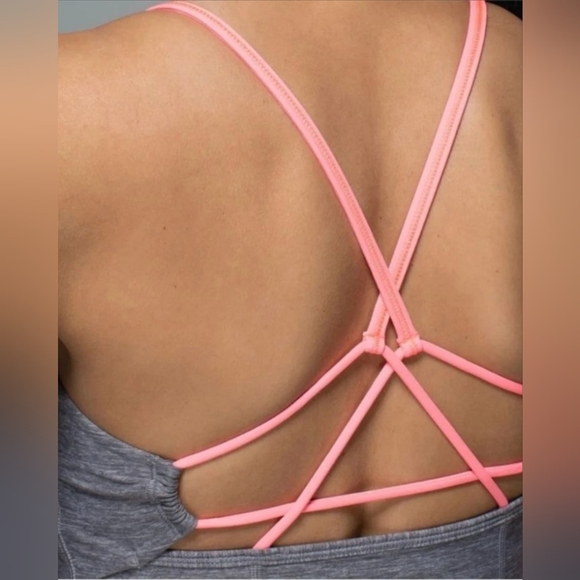 Lululemon Dancing Warrior TankHeathered Slate / Grapefruit - Picture 3 of 3